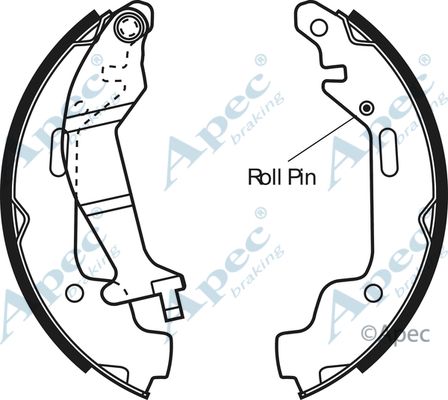 APEC BRAKING Комплект тормозных колодок SHU633